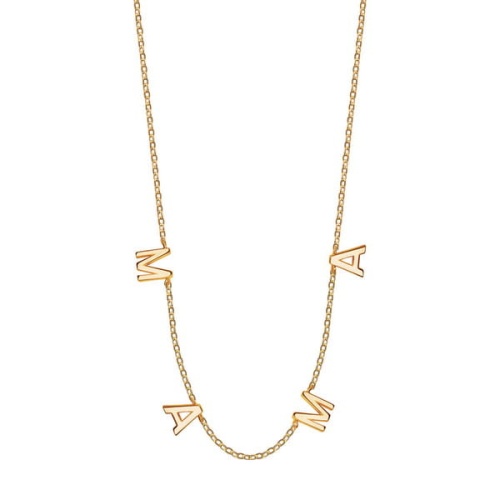 Pozłacany Naszyjnik z Napisem Mama.jpg