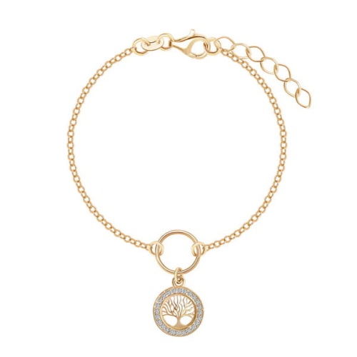 srebrna bransoletka pozłacana drzewo życia.jpg