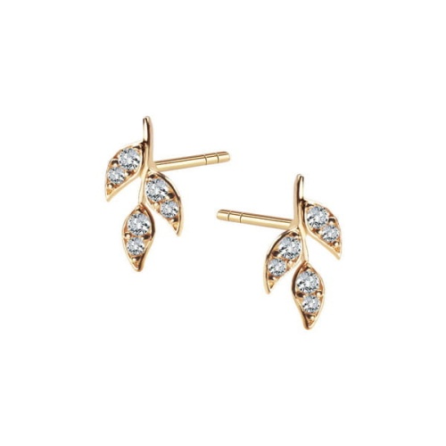 Złote kolczyki z cyrkonią listki.jpg