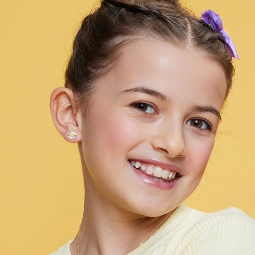 srebrne kolczyki stokrotki pozłacane - emalia2.jpg