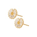 srebrne kolczyki stokrotki pozłacane - emalia5.jpg