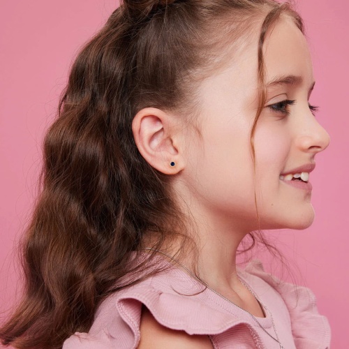 złote kolczyki z niebieską cyrkonią - wkrętki małe5.jpg