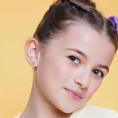 złote kolczyki serca emaliowane3.jpg