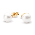 Złote Kolczyki z Perłą 7.5-8.0 mm
