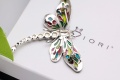 Broszka ważka srebrna - Libellula 6