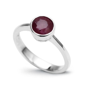Pierścionek z Rubinem - Certyfikat Gemmologiczny