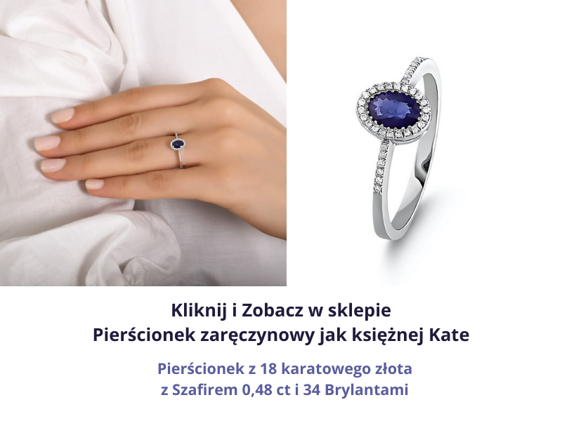 Pierścionek zaręczynowy jak  Kate Middleton